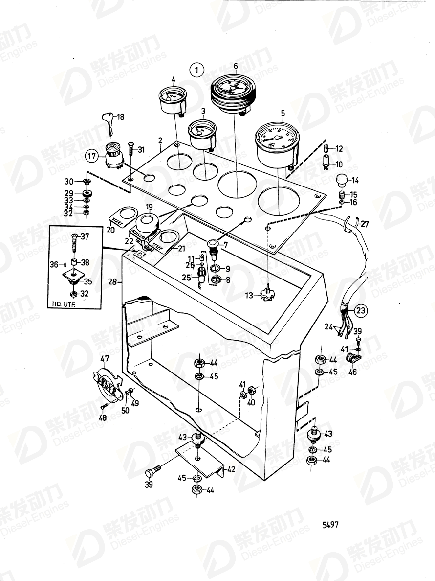 VOLVO Nut 843002 Drawing